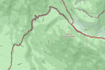 mappa monte Zaccana con heatmap di tutte le attività